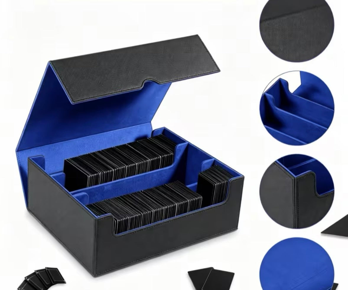 Pokemon Karten Aufbewahrungsbox für über 1800Karten in Schwarz & Blau
