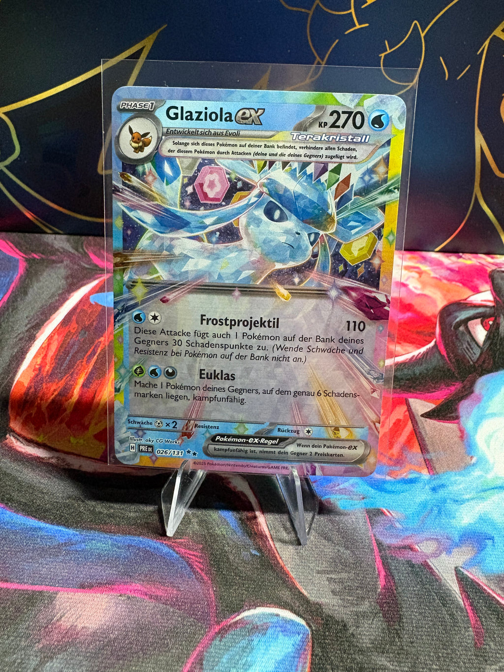 Pokemon Glaziola eX PRE 026/131 | Deutsch | NM | Prismatische Entwicklungen