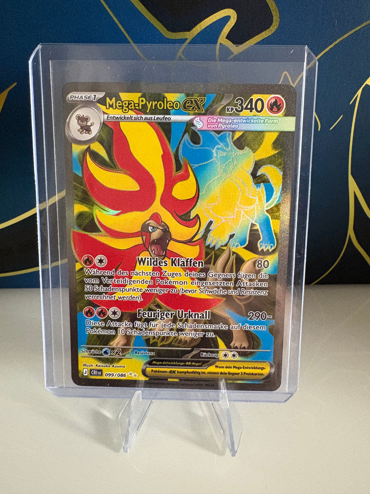 Mega-Pyroleo eX CRI 099/086 | Deutsch | NM | Wachsendes Chaos