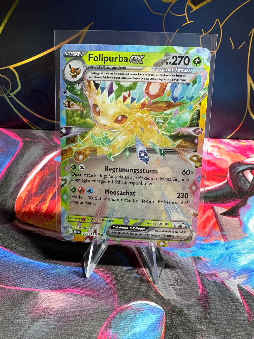 Pokemon Folipurba eX PRE 006/131 | Deutsch | NM | Prismatische Entwicklungen