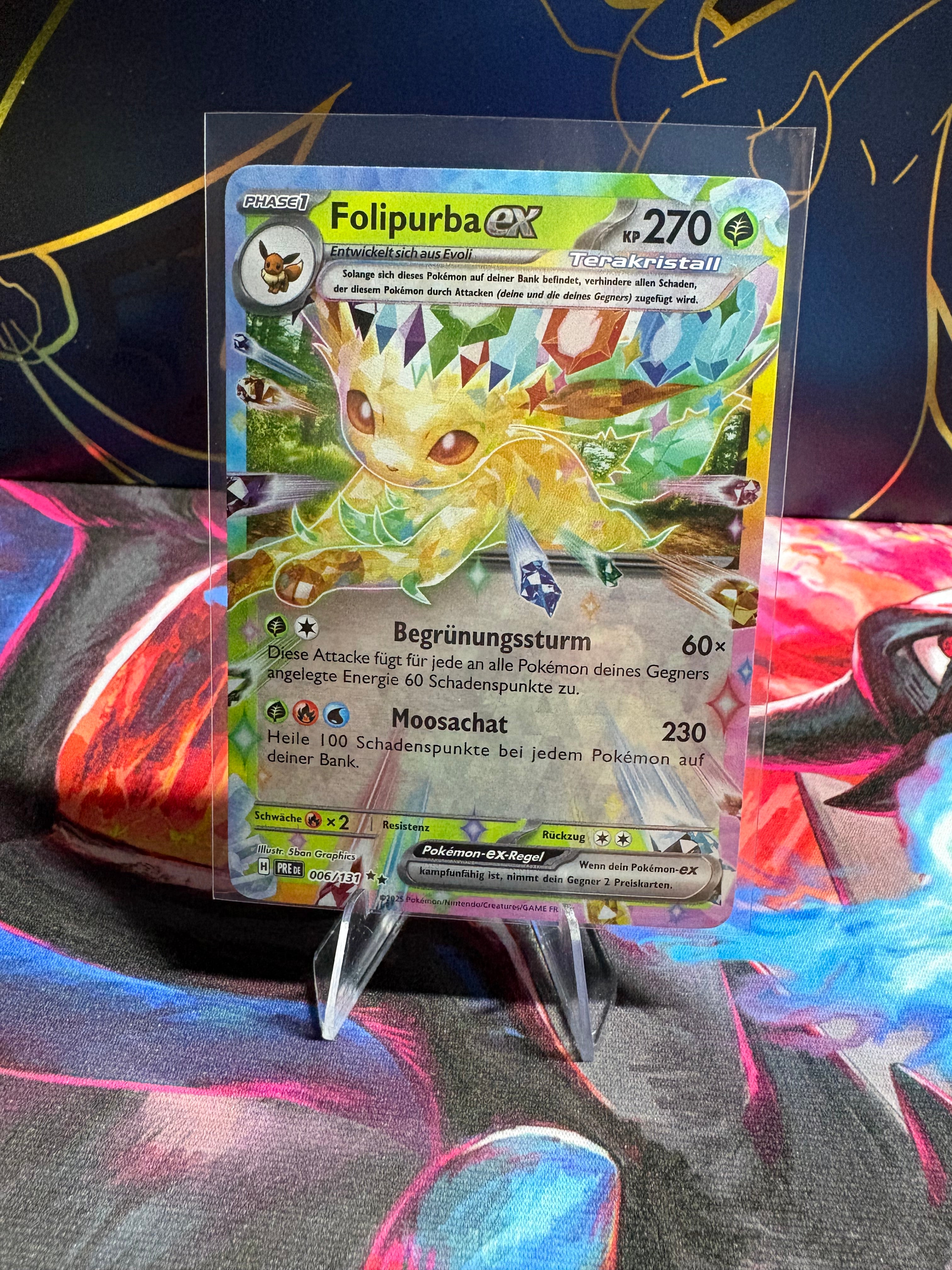 Pokemon Folipurba eX PRE 006/131 | Deutsch | NM | Prismatische Entwicklungen
