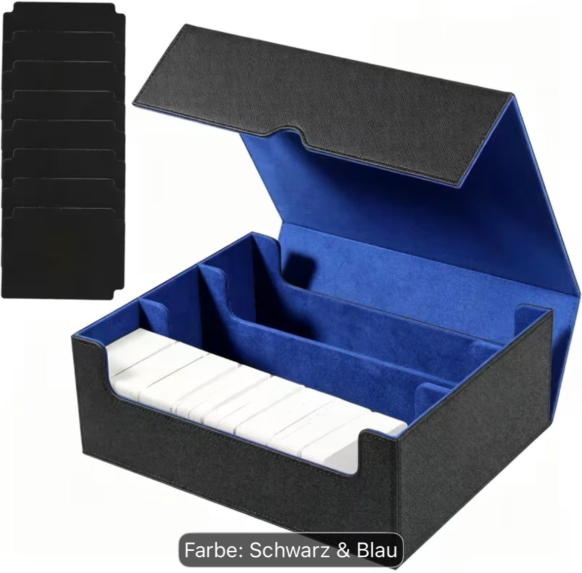 Pokemon Karten Aufbewahrungsbox für über 1800Karten in Schwarz & Blau