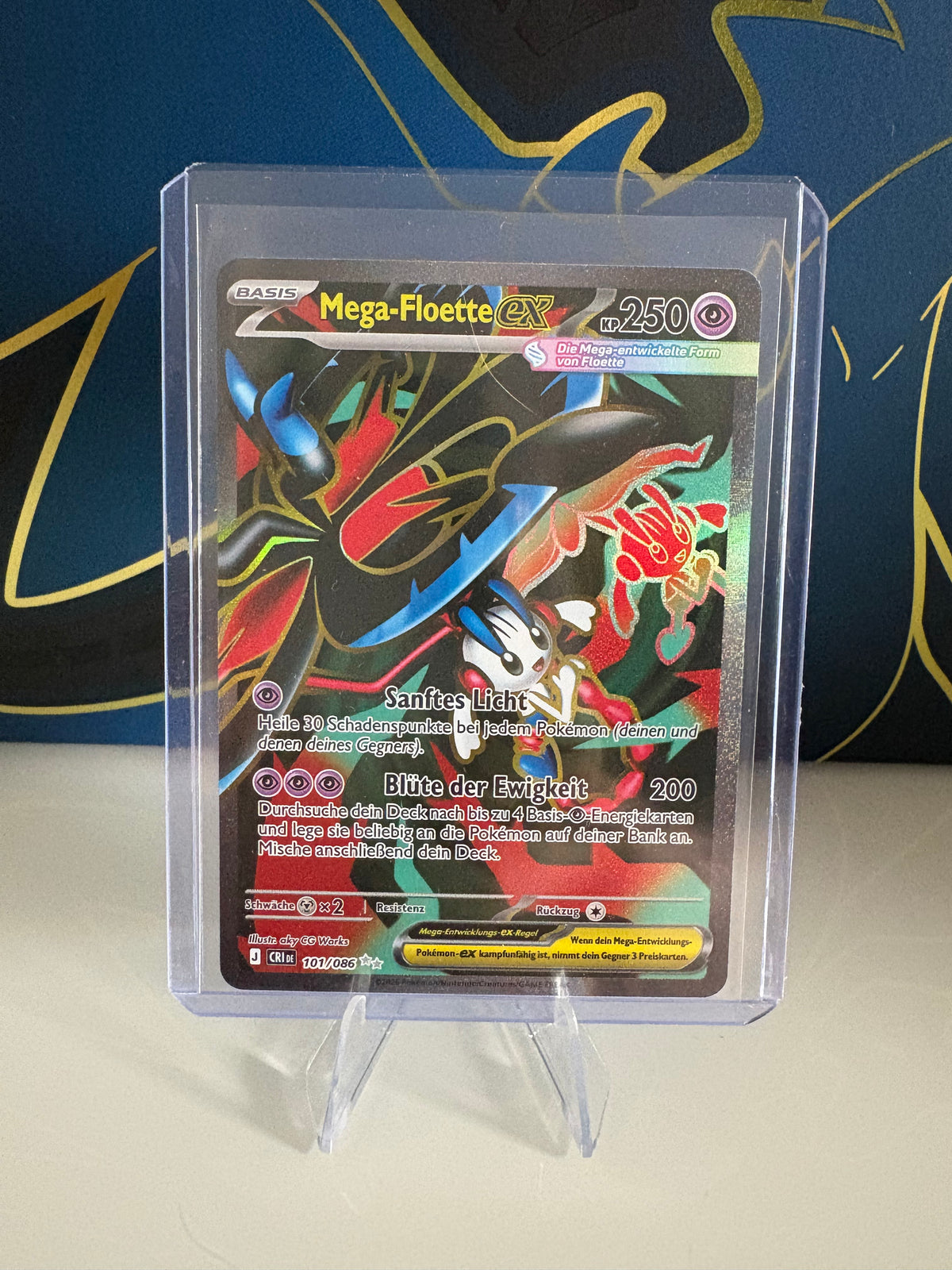 Mega-Floette eX CRI 101/086 | Deutsch | NM | Wachsendes Chaos