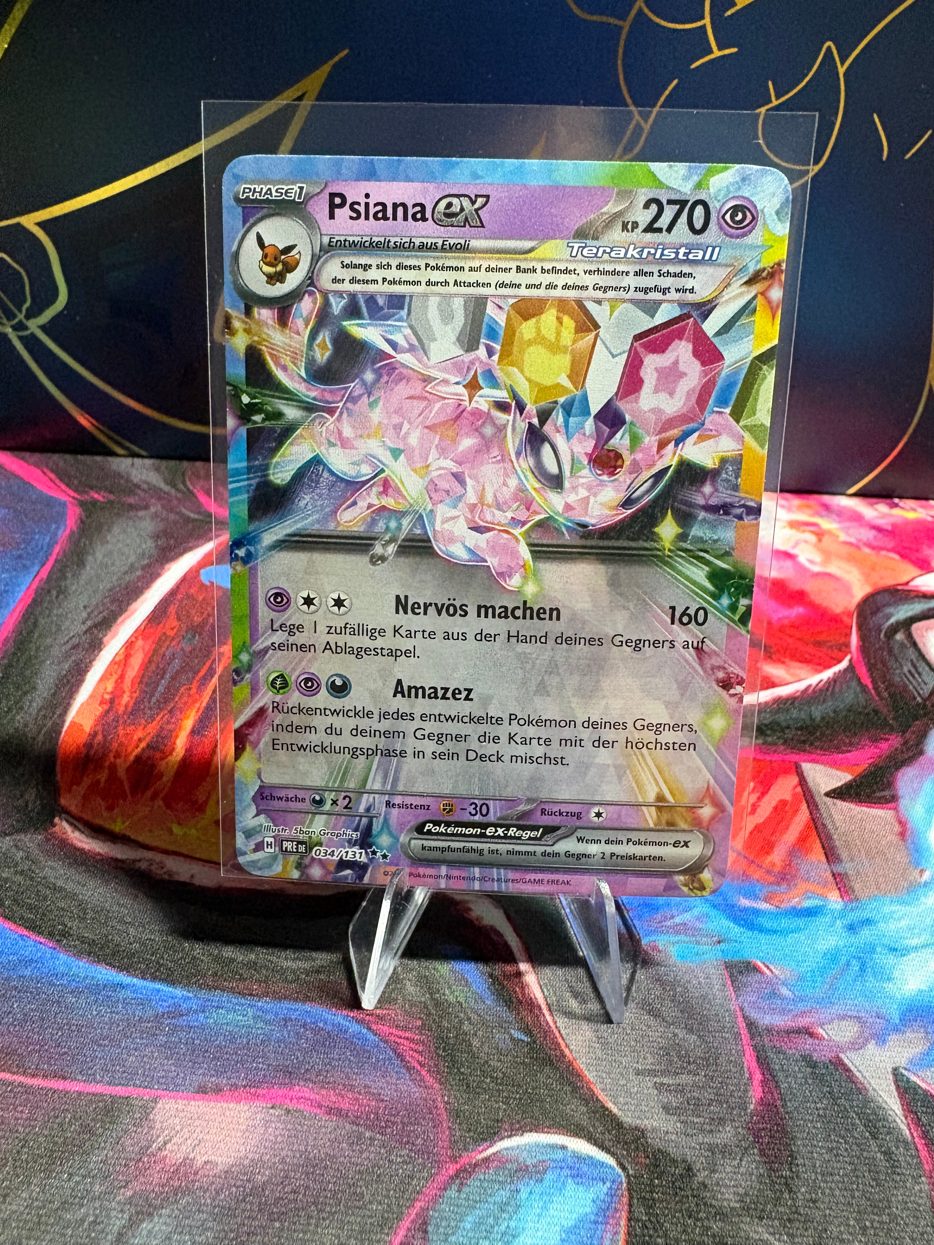 Pokemon Psiana eX PRE 034/131 | Deutsch | NM | Prismatische Entwicklungen