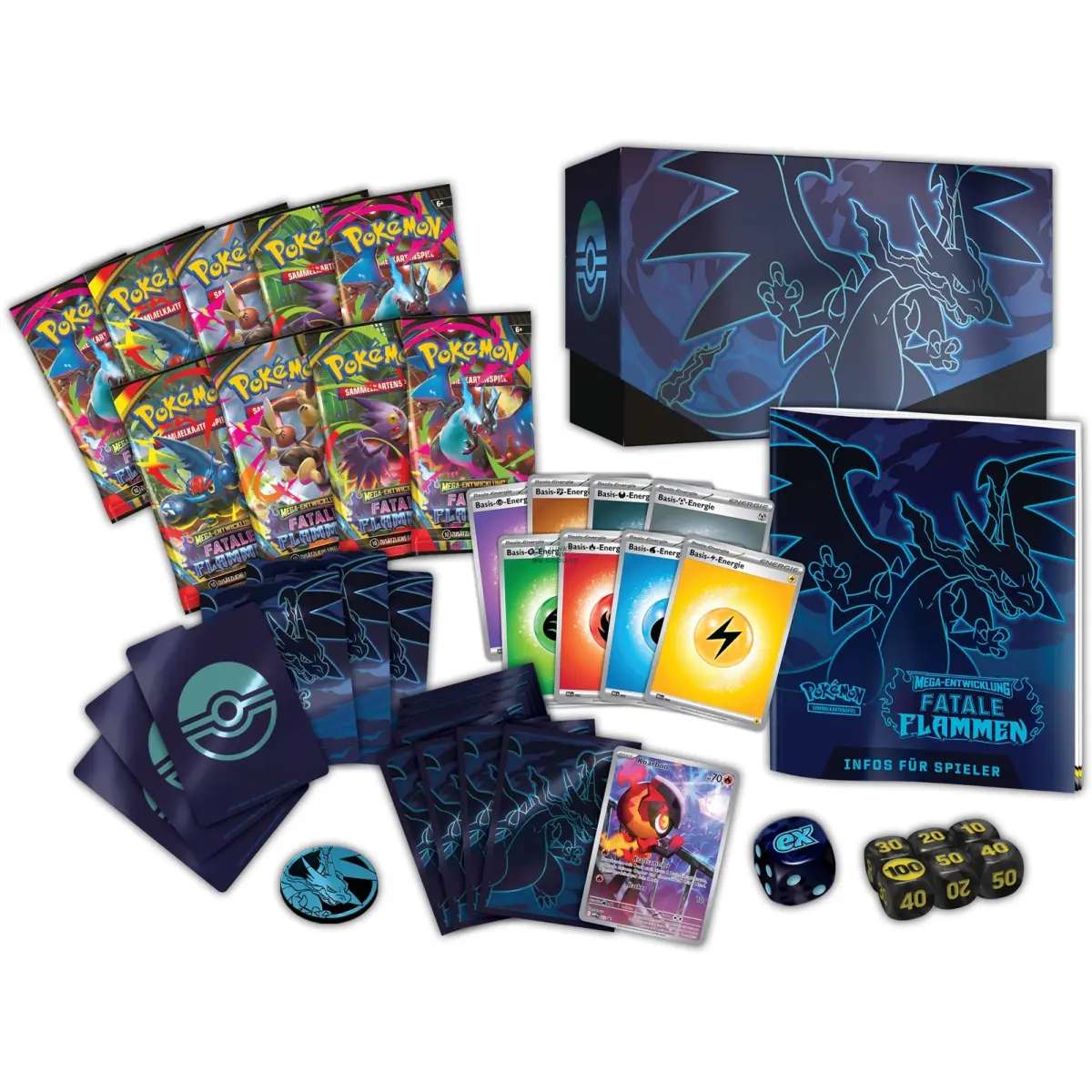 Pokémon Mega-Entwicklung Fatale Flammen Top-Trainer-Box(DE)