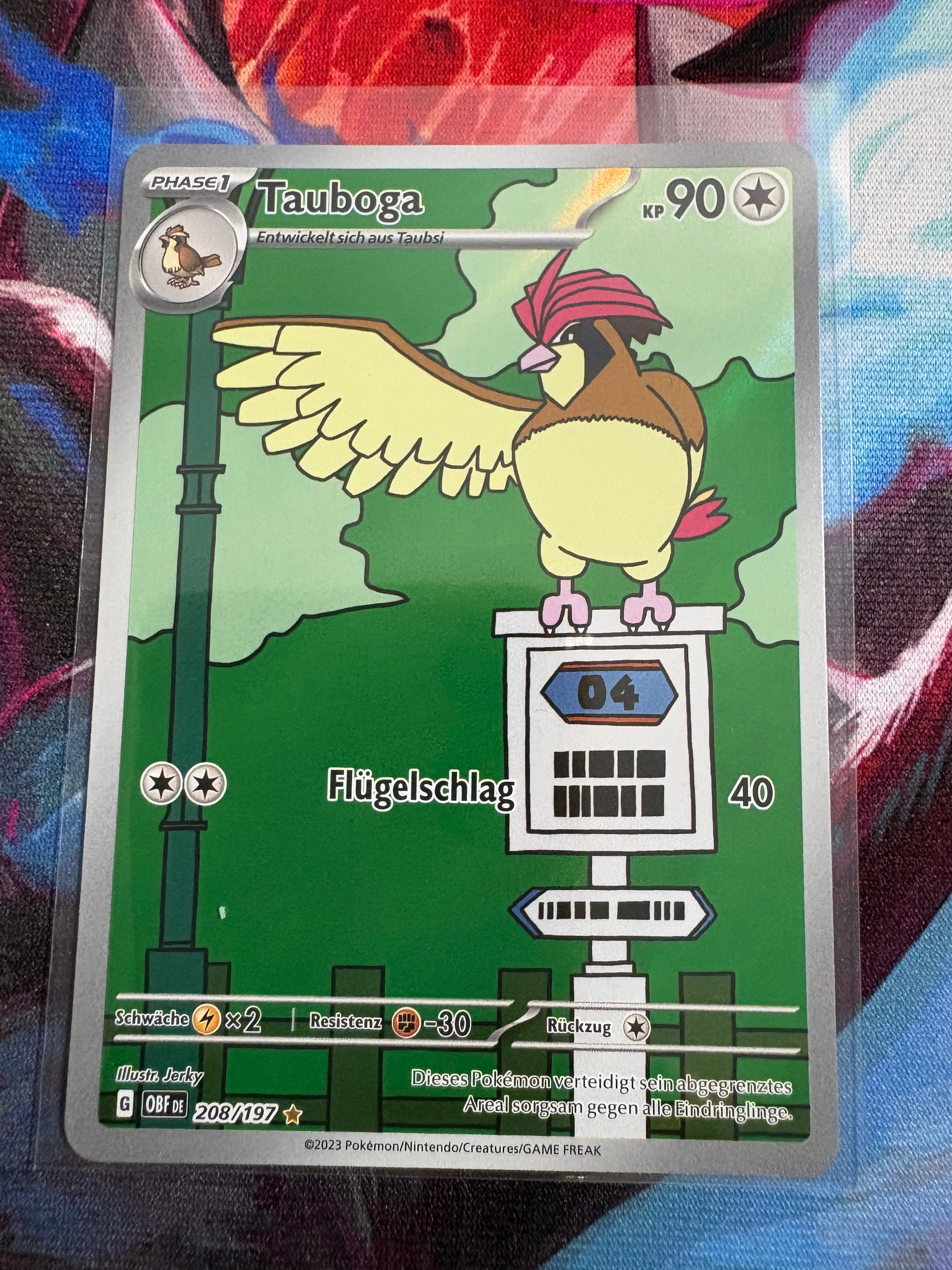 Pokemon Tauboga OBF 208/197 | Deutsch | NM | Obsidian Flammen| Illustration Rare