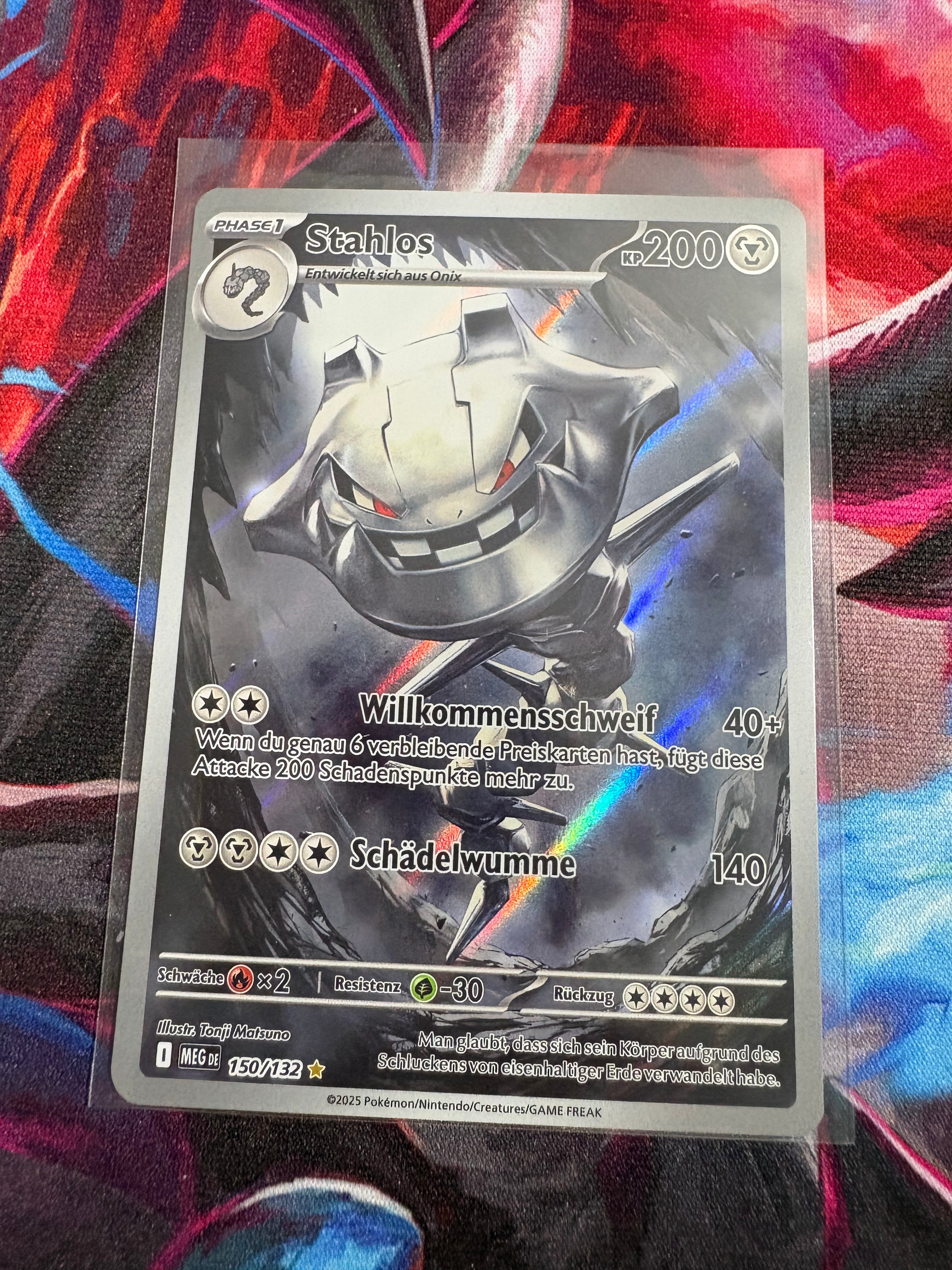 Pokemon Stahlos MEG 150/132 | Deutsch | NM | Mega Entwicklung | Illustration Rare