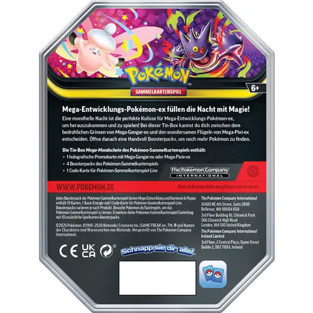 Pokemon Tin-Box Mega-Mondschein: Mega-Gengar(DE)