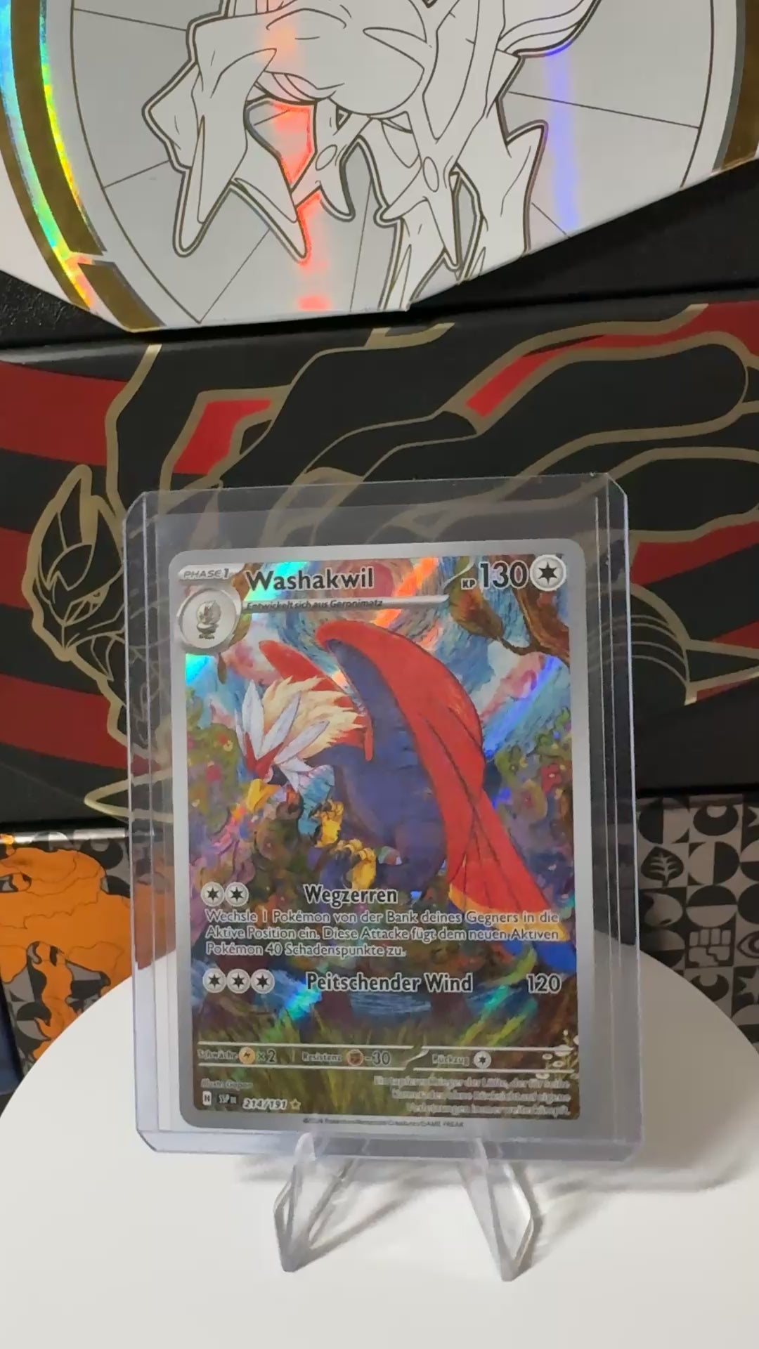 Pokemon Washakwil SSP 214/191 | Deutsch | NM | Stürmische Funken | Illustration Rare