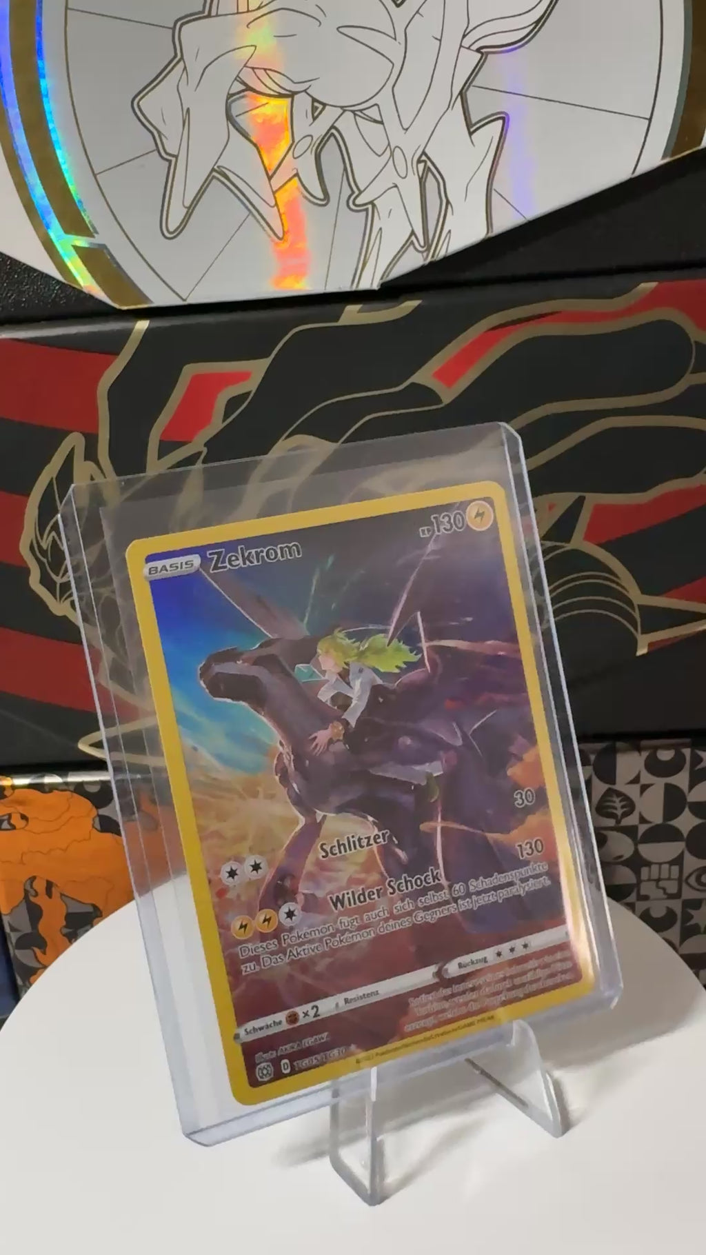 Pokemon Zekrom TG05/TG30 | Deutsch | NM | Strahlende Sterne | Illustration Rare